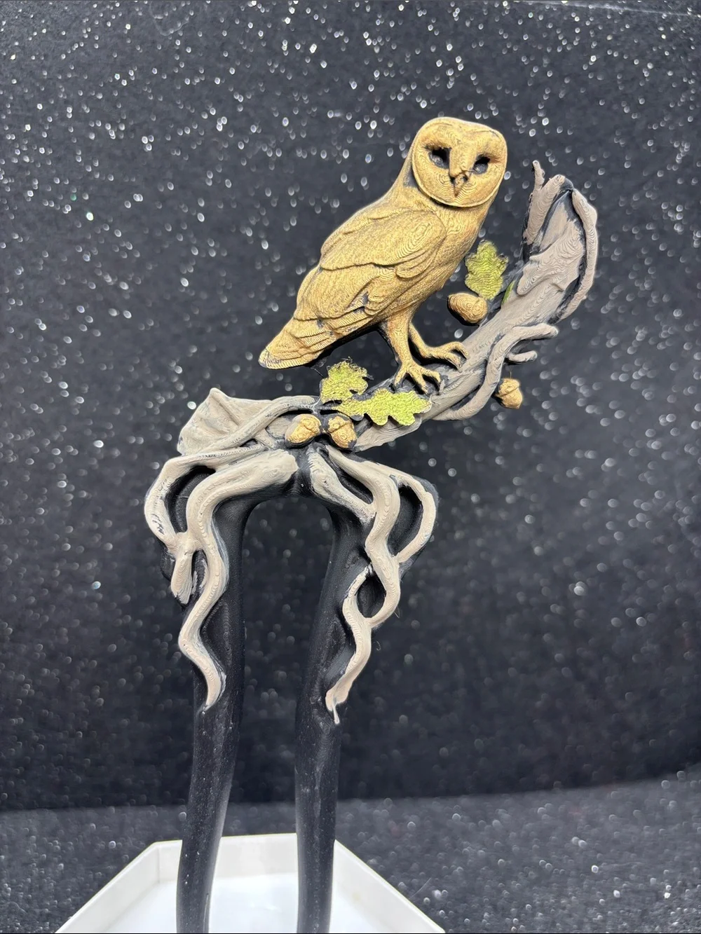 Owl Hair Fork | Woodland Owl Hair Stick